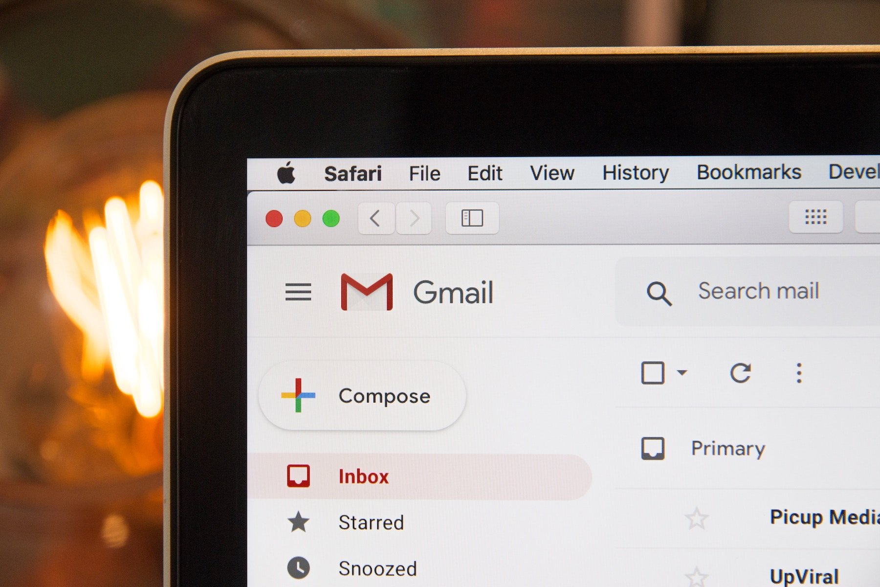 Gmail screenshot unsplash