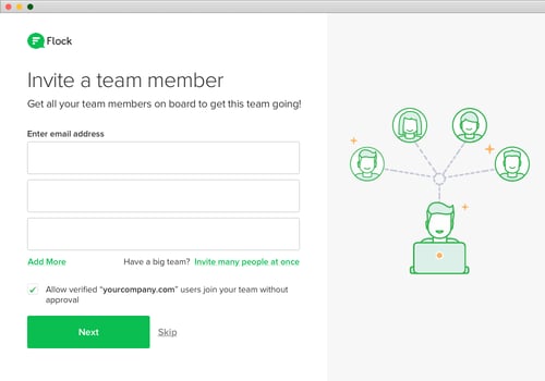 Invite people to your Flock team
