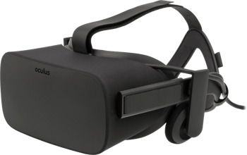 OculusRift CV1 Headset Front View from 2016
