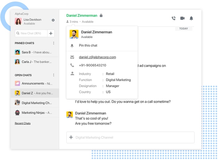 Profile card custom fields