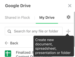 Create new files