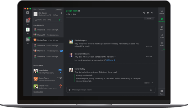 Flock's new dark theme