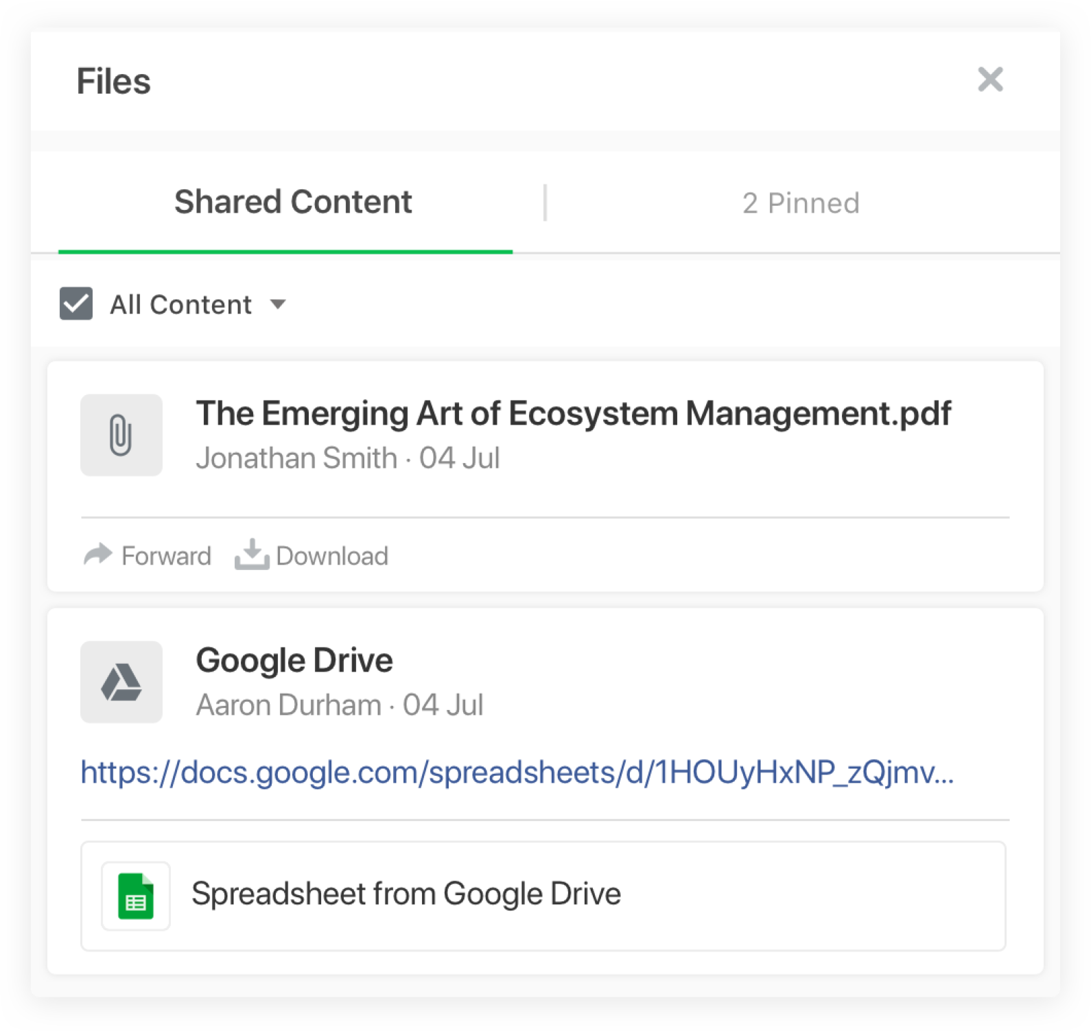 Flock file storage