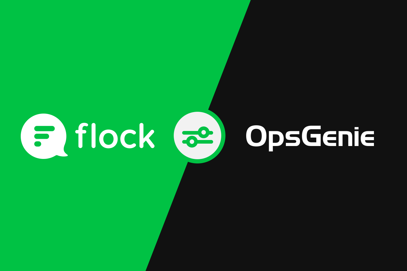 Graphic: Flock integration with OpsGenie