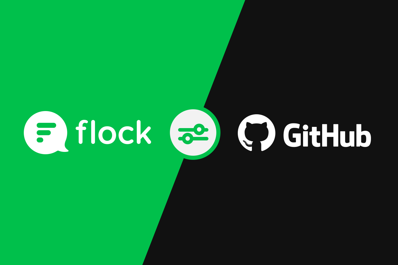 Graphic: Flock and Github logos